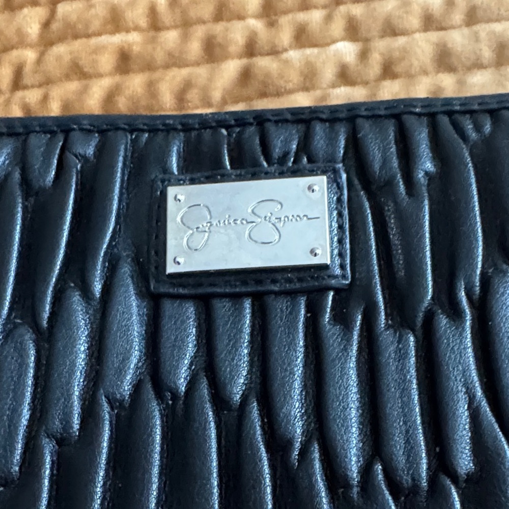 Jessica Simpson Black Textured Wristlet Wallet - Picture 3 of 6